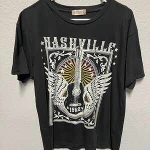 Black Nashville Graphic T-Shirt